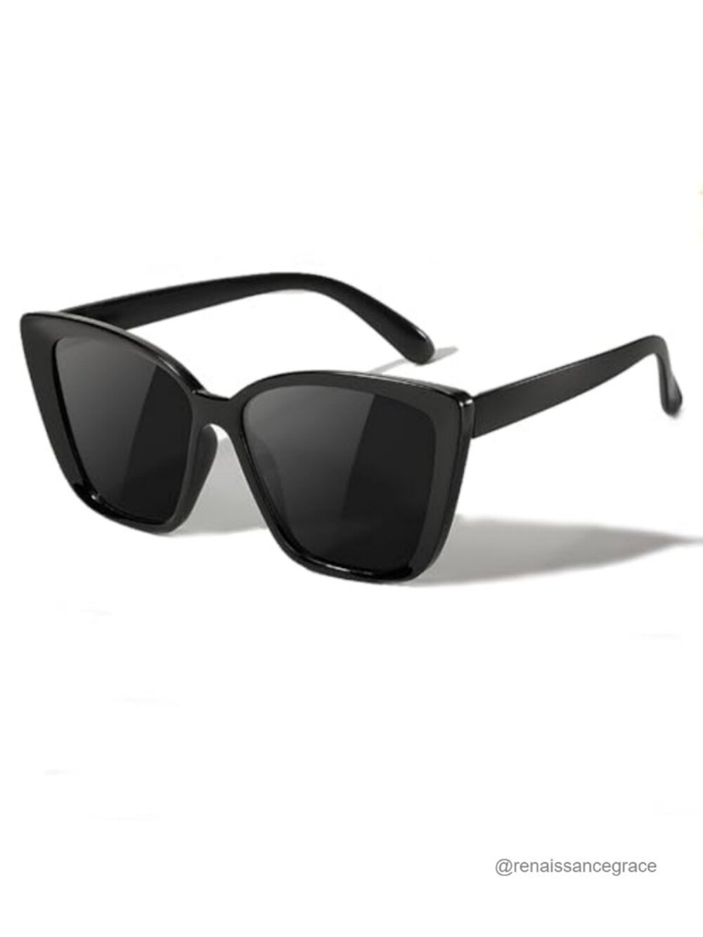 Oversized Cat Eye Sunglasses Women Wide Frame Retro Shades UV400
